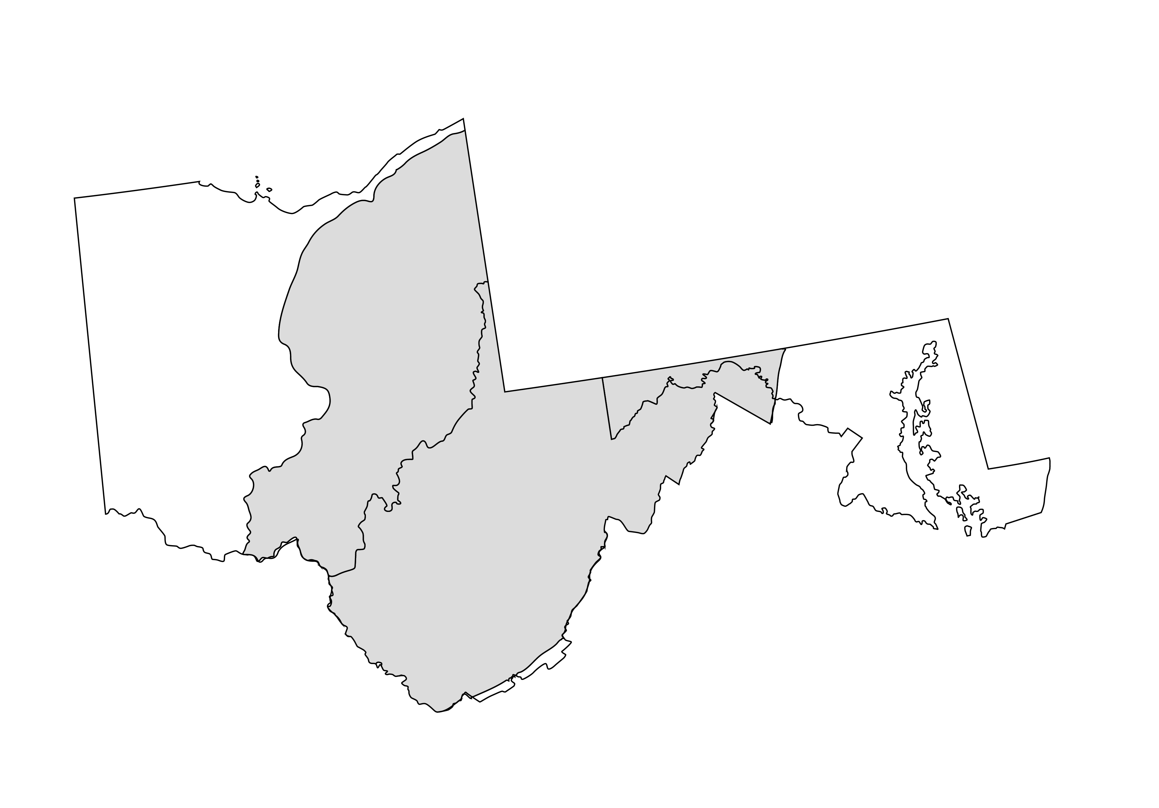 Map of the Central Hardwoods Region.