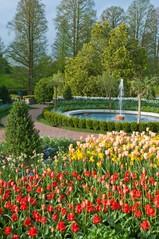 the garden features ever-changing displays